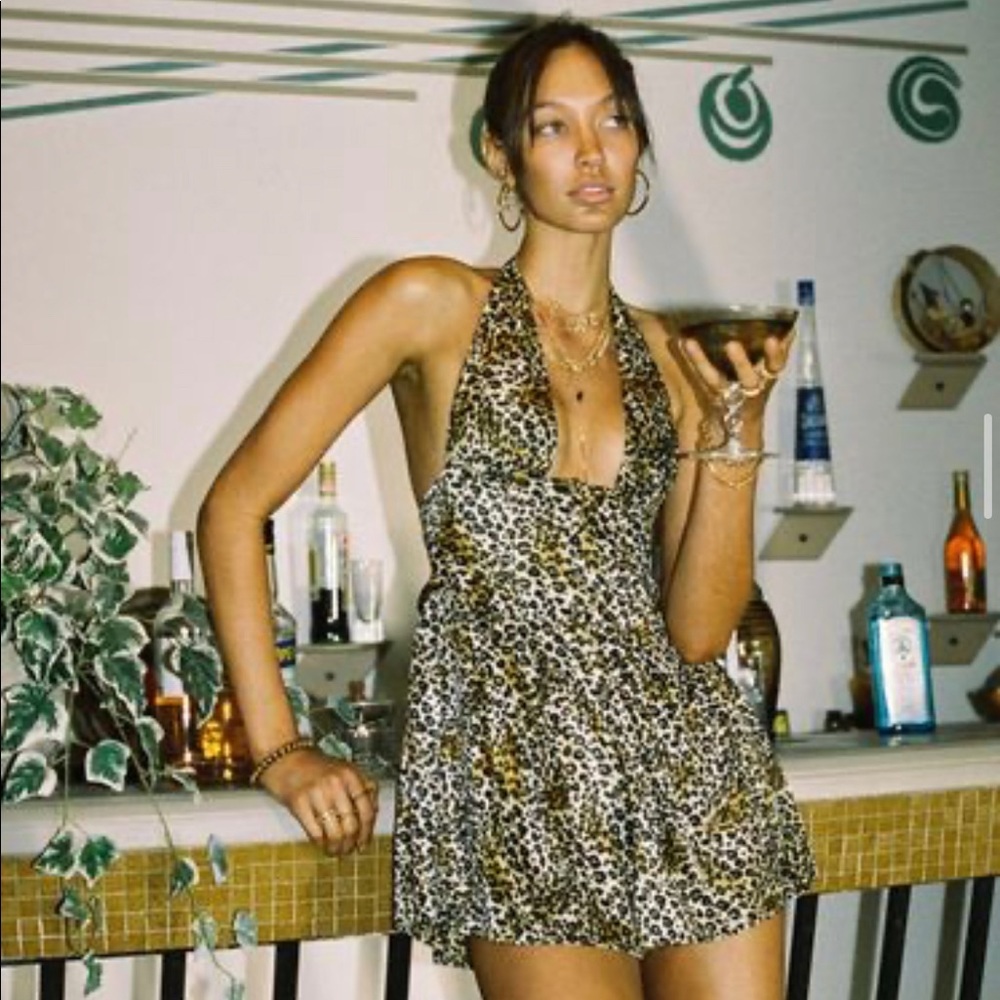 Vanessa Mooney Neon Cheetah Venus Romper - NEW XS